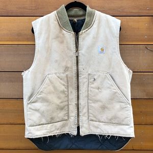Carhartt tan vest / arctic quilt lined